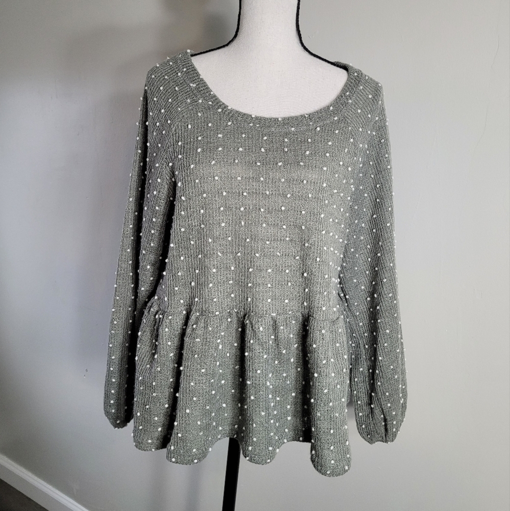 Blu Pepper babydoll blouse